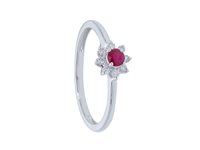 Ringe Babila Milano Dame Colore in Weißgold Rubino 0.20 Ct 270975RB - 270975RB